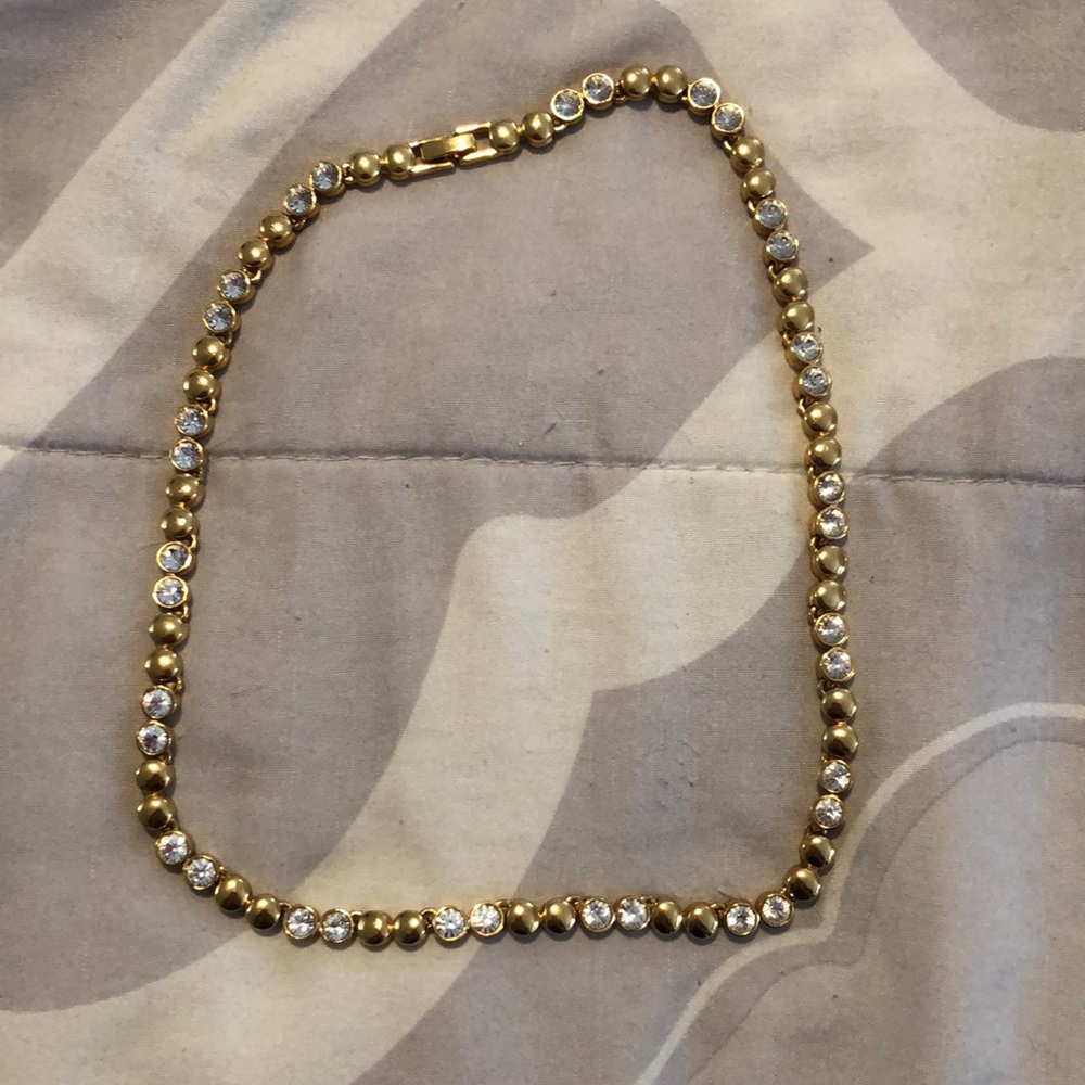 Beautiful gold and cz 16 inches choker!